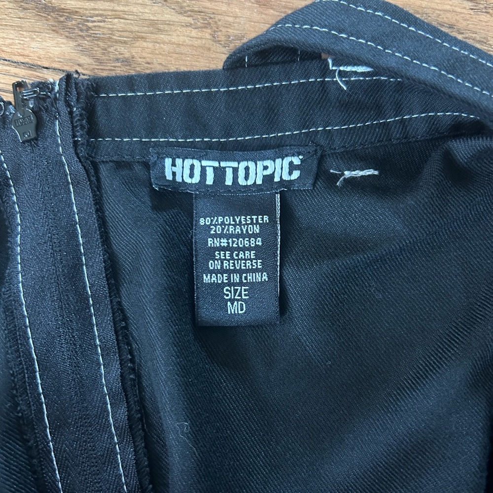 Hot Topic Womens bibbed dress size M
